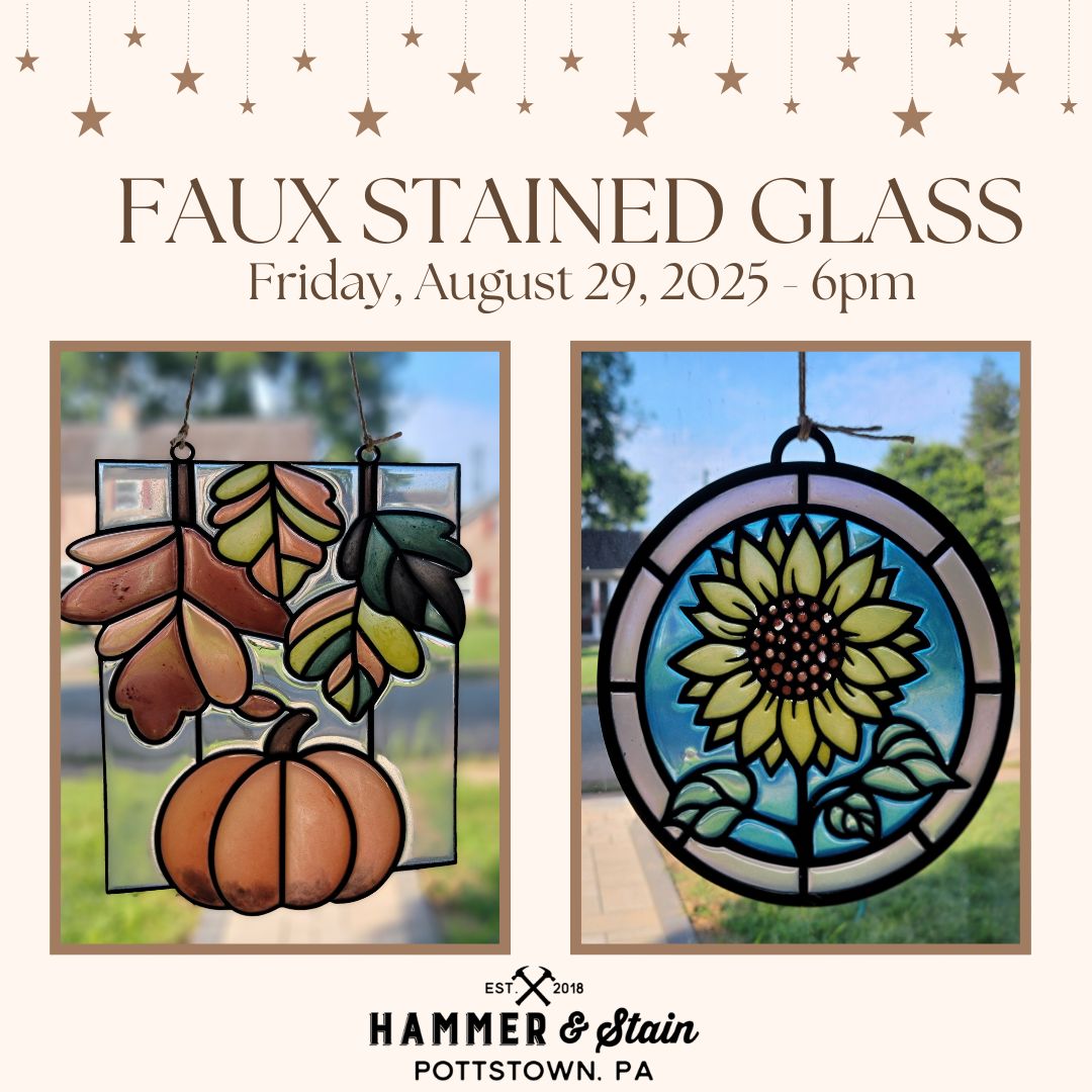 8/29/2025 Friday 6pm - Faux Stained Glass