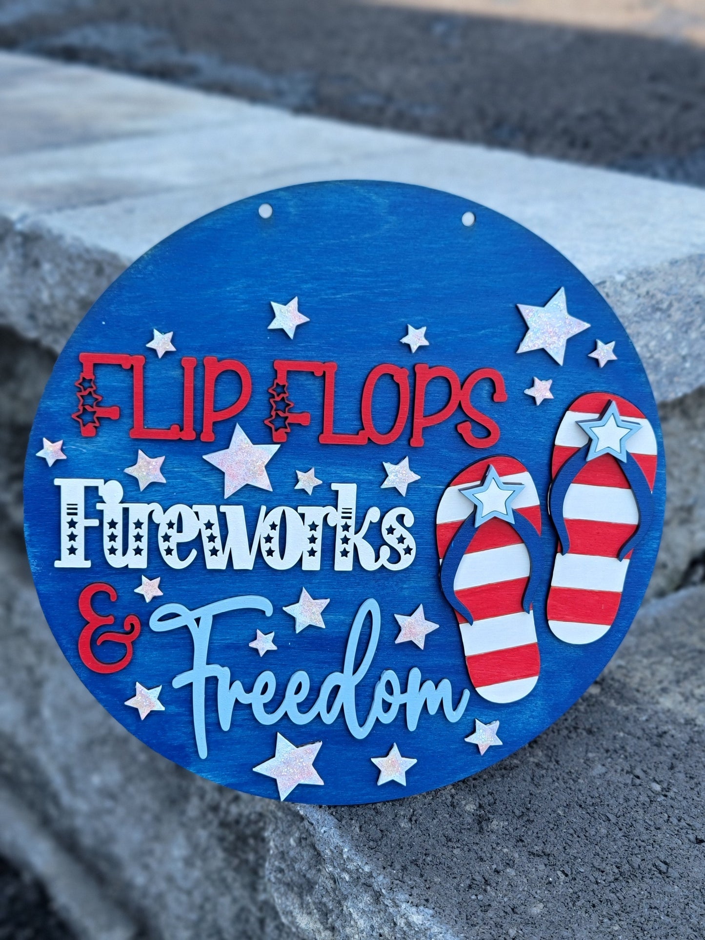 Patriotic/Summer Hanging Signs - Hammer @ Home Kit