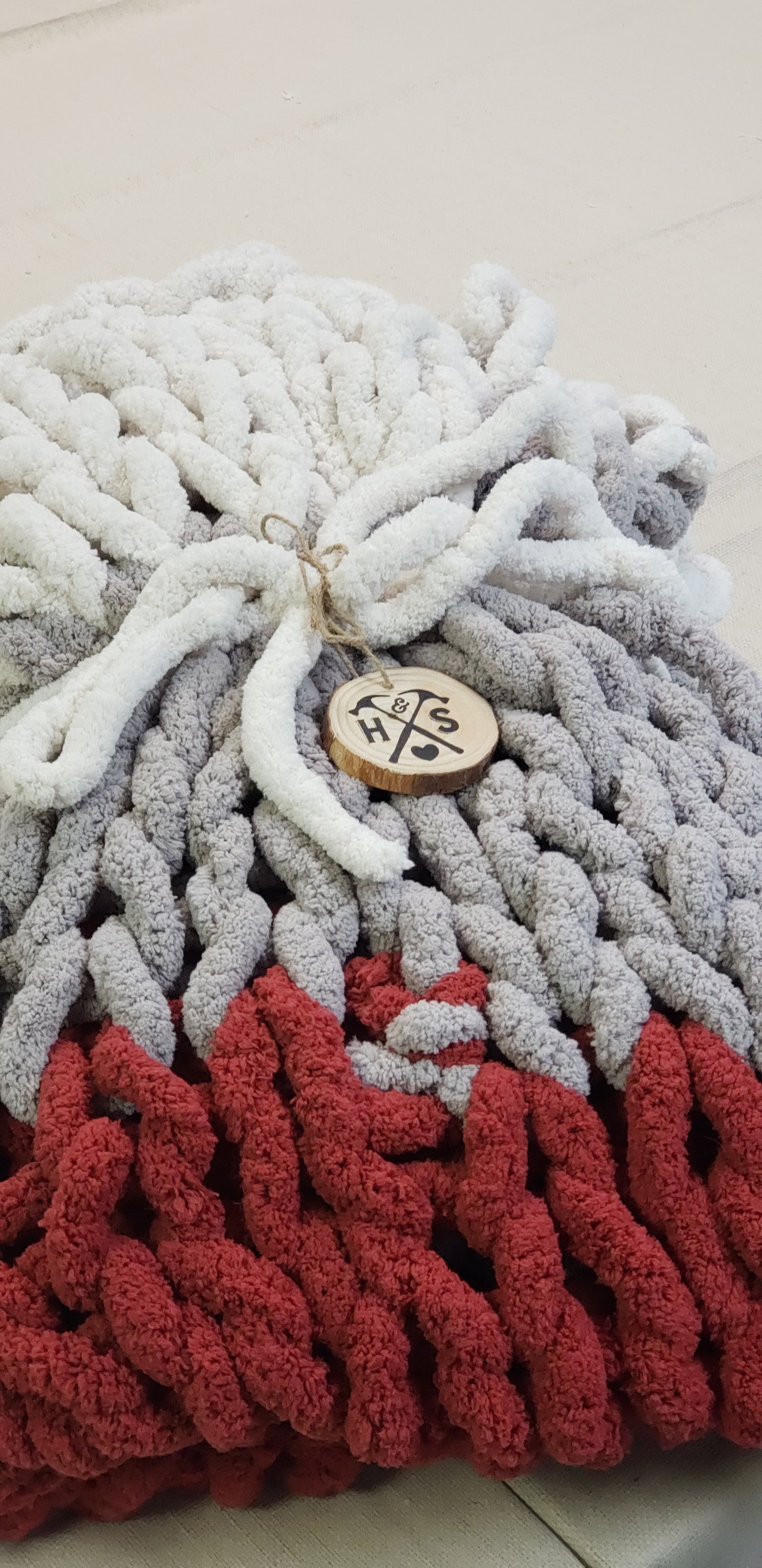 Cozy Hand Knit Blanket