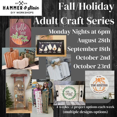 2023 Fall/Holiday Adult Craft Series