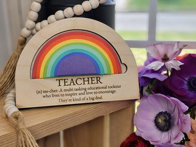 Rainbow Sticky Note Holder