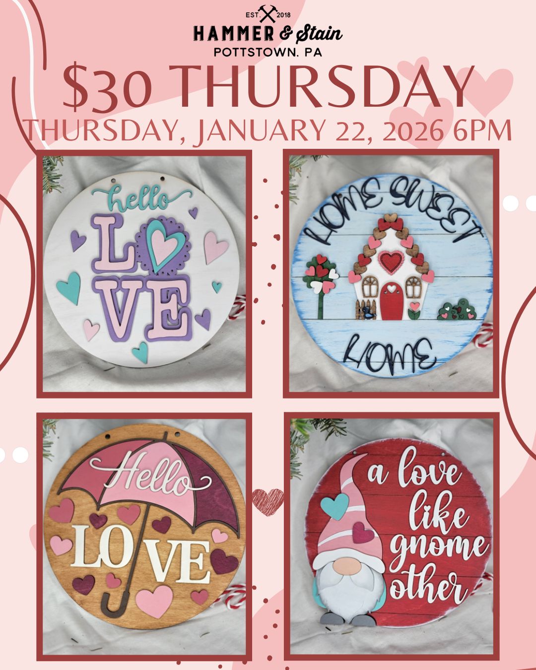 1/22/2026 Thursday 6pm - $30 Thursday
