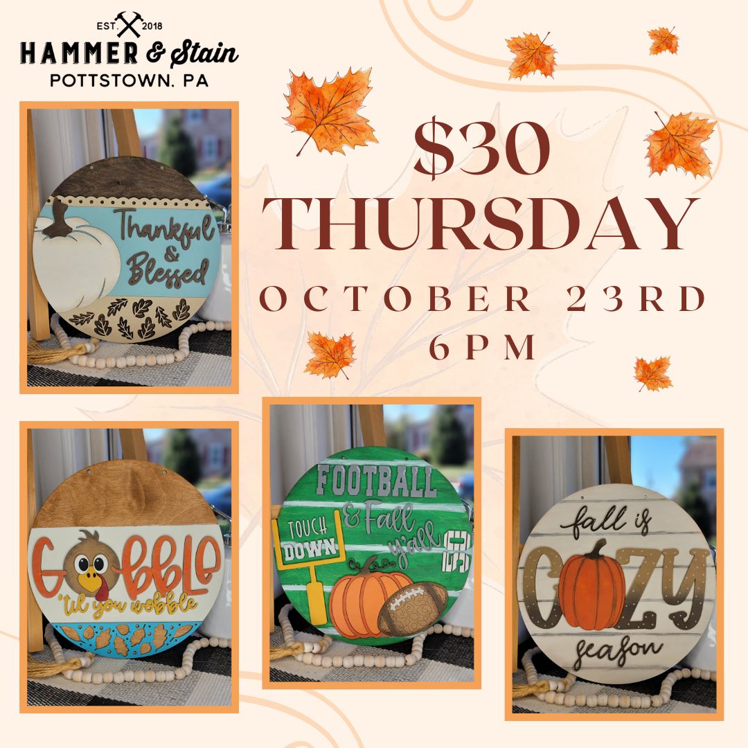 10/23/2025 Thursday 6pm - $30 Thursday