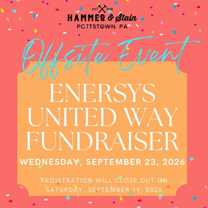 9/23/2026 Wednesday - EnerSys United Way Fundraiser