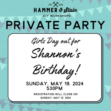 5/19/2024 Sunday 530pm - Girls Day out for Shannon's Birthday!