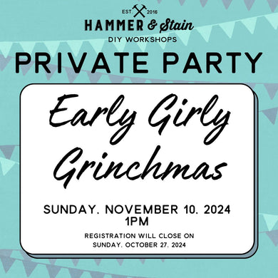 11/10/2024 Sunday 1pm - Early Girly Grinchmas