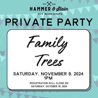 11/09/2024 Saturday 1pm - Family Trees($60+)