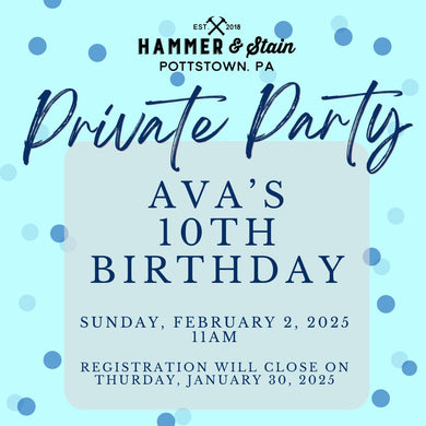 2/02/2025 Sunday 11am - Ava's 10th Birthday!