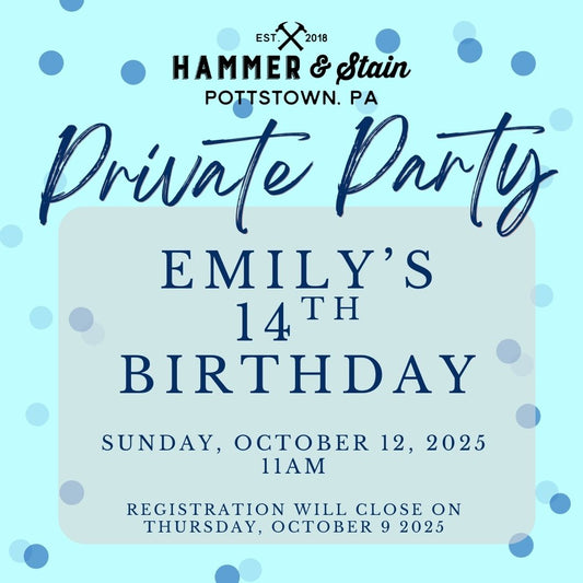 10/12/2025 Sunday 11am - Emily's 14th Birthday