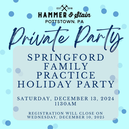 12/13/2025 Saturday 1130am - Springford Family Practice Holiday Party