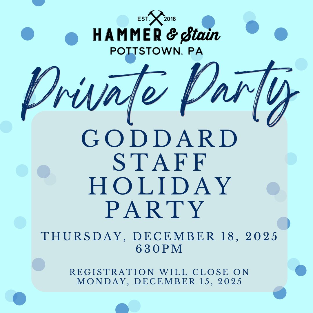 12/18/2025 Thursday 630pm - Goddard Staff Holiday Party