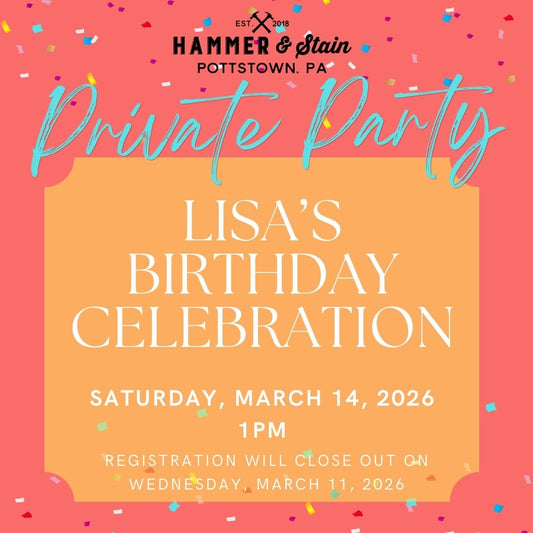 3/14/2026 Saturday 1pm - Lisa's Birthday Celebration
