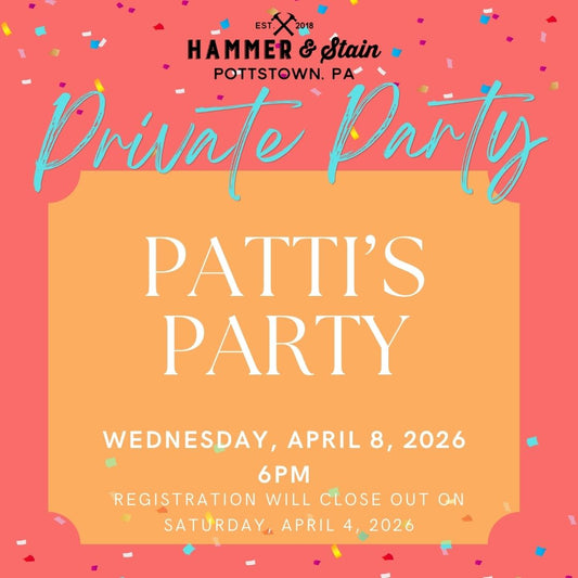 4/08/2026 Wednesday 6pm - Patti's party