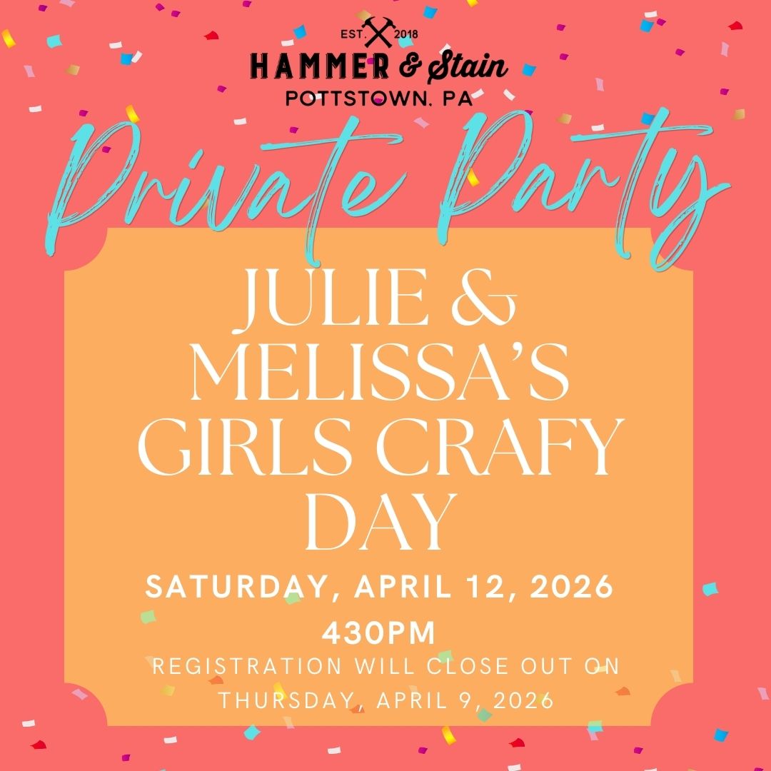 4/12/2026 Sunday 430pm - Julie & Melissa's Girls Craft Day