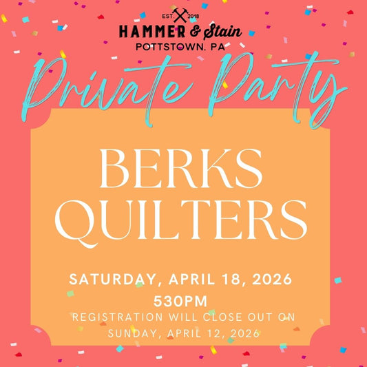 4/18/2026 Saturday 530pm - Berks Quilters