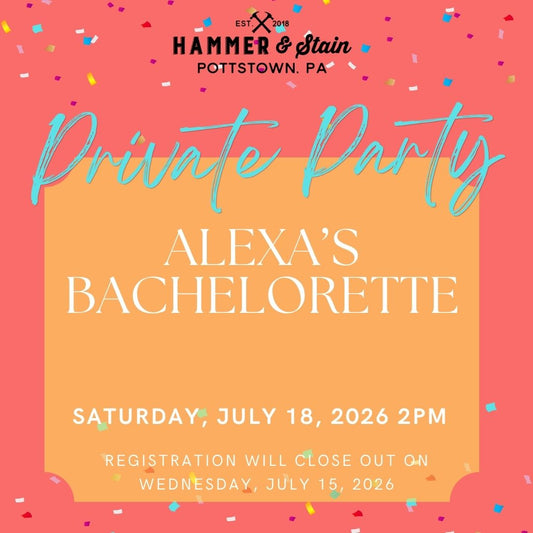 7/18/2026 Saturday 2pm - Alexa's Bachelorette