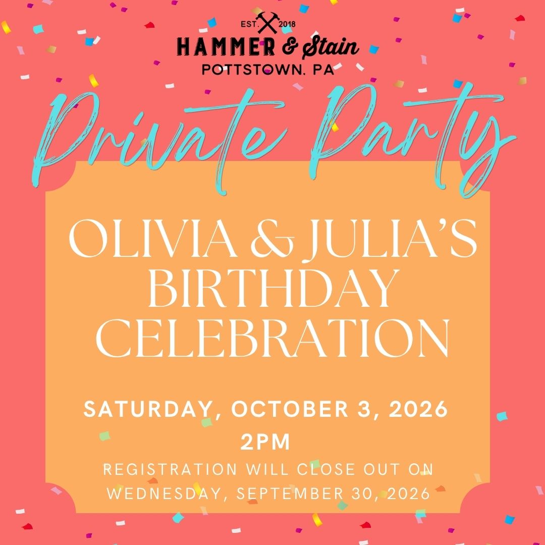 10/03/2026 Saturday 2pm - Olivia & Julia's Birthday Celebration!