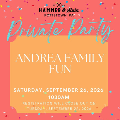 9/26/2026 1030am - Andrea Family Fun