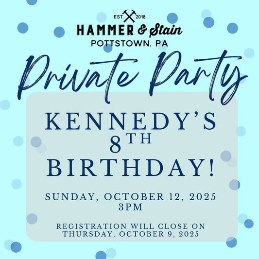 10/12/2025 Sunday 3pm - Kennedy's 8th Birthday