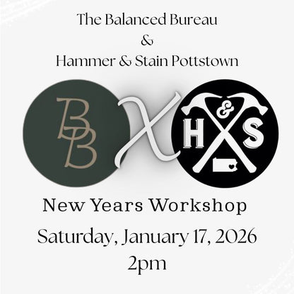 1/17/2026 Saturday 2pm - A New Years Workshop w/ The Balanced Bureau